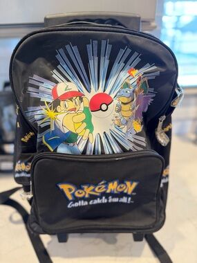 2006 Pokémon Black Ash Ketchum Graphic Backpack
